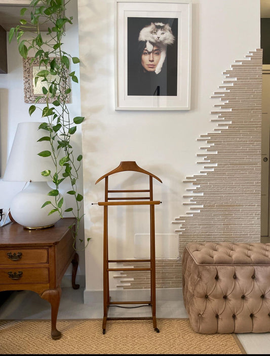 Fratelli Reguitti appendiabiti vintage in legno design elegante servomuto per uomo elegante organizzatore vestiti