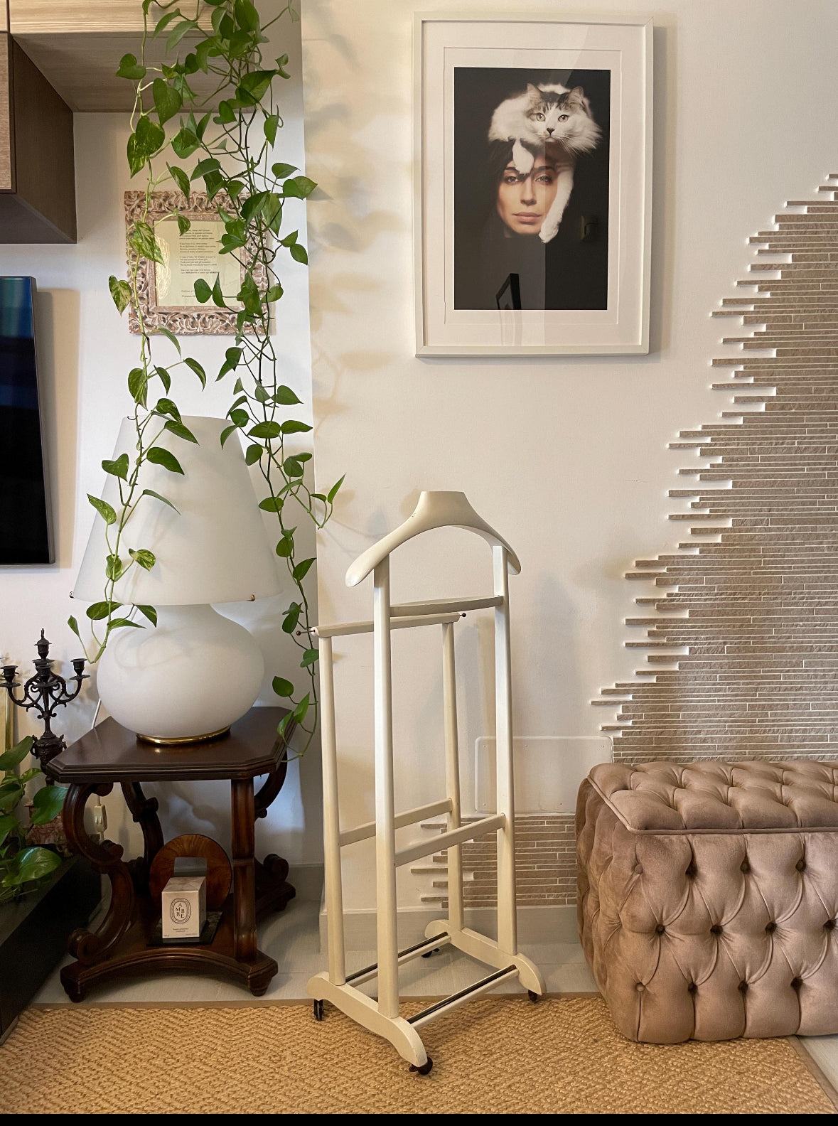 appendiabiti vintage in legno Fratelli Reguitti con design classico per abiti e accessori