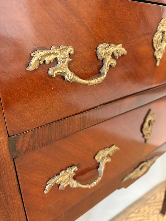 Vintage tables bedside french trays louis XIV set of two antique luxury handmade decoration baroque art art deco Italy design coffee bedroom image 2