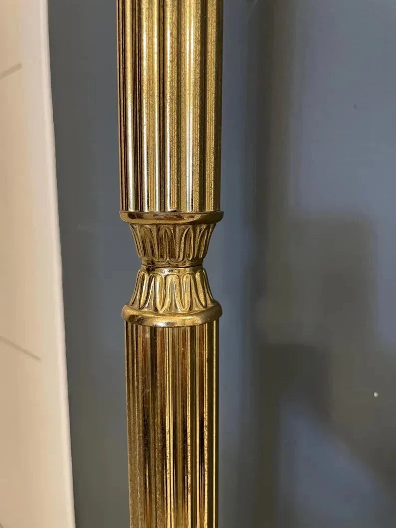 appendiabiti vintage in ottone con finitura dorata stile mid-century e art deco italiano