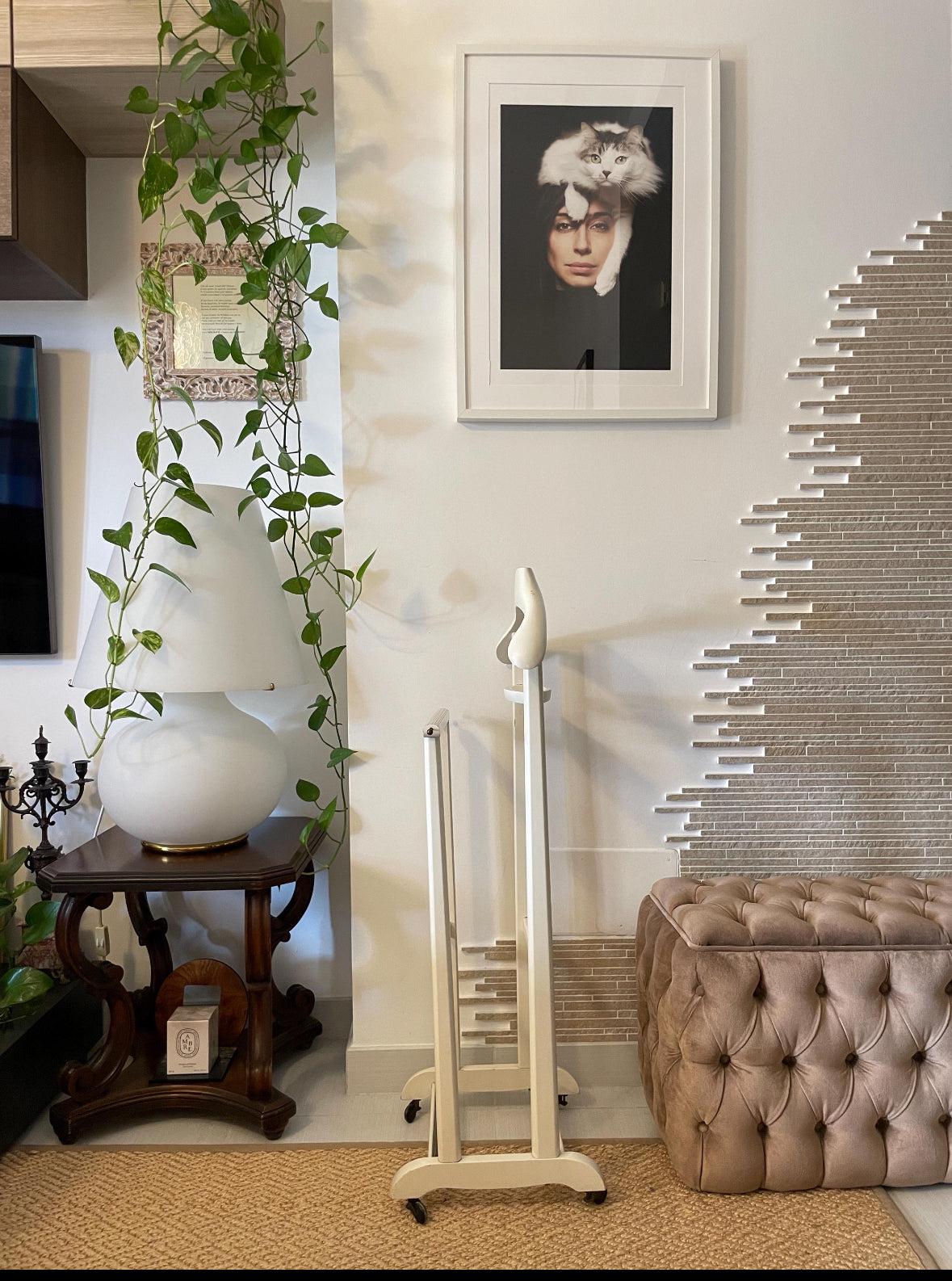 Fratelli Reguitti valet stand vintage in legno italiano design classico organizer abiti elegante
