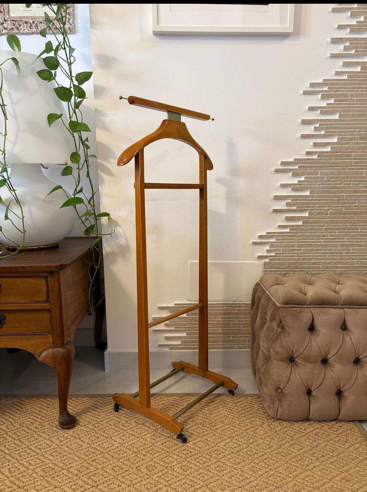 Fratelli Reguitti appendiabiti vintage in legno design italiano servomuto classico elegante