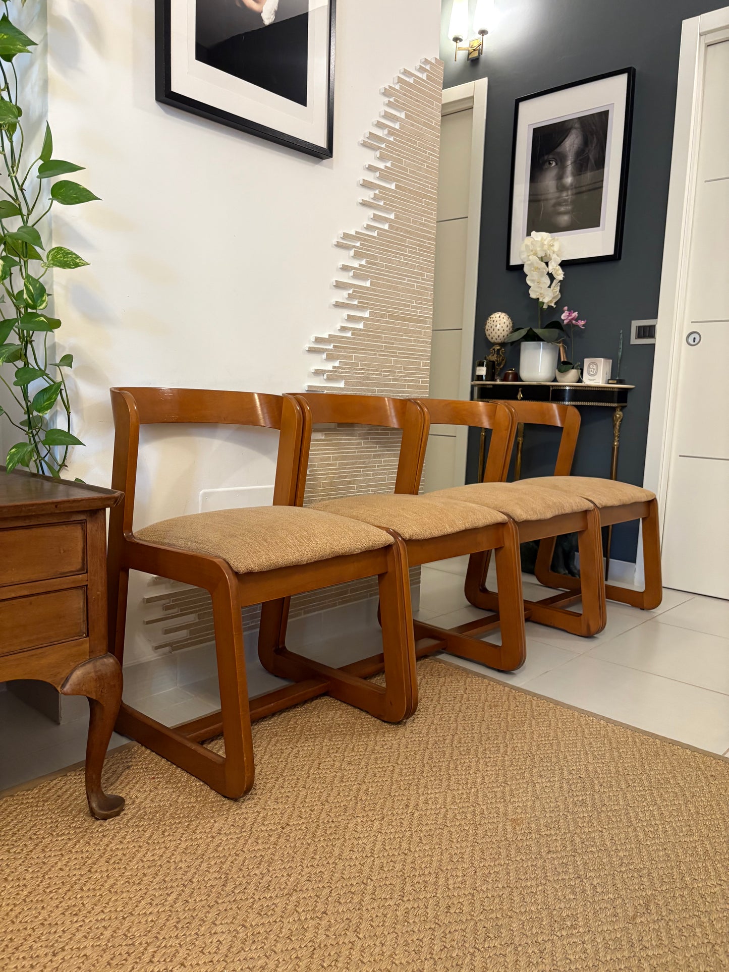 4 chairs Willy Rizzo