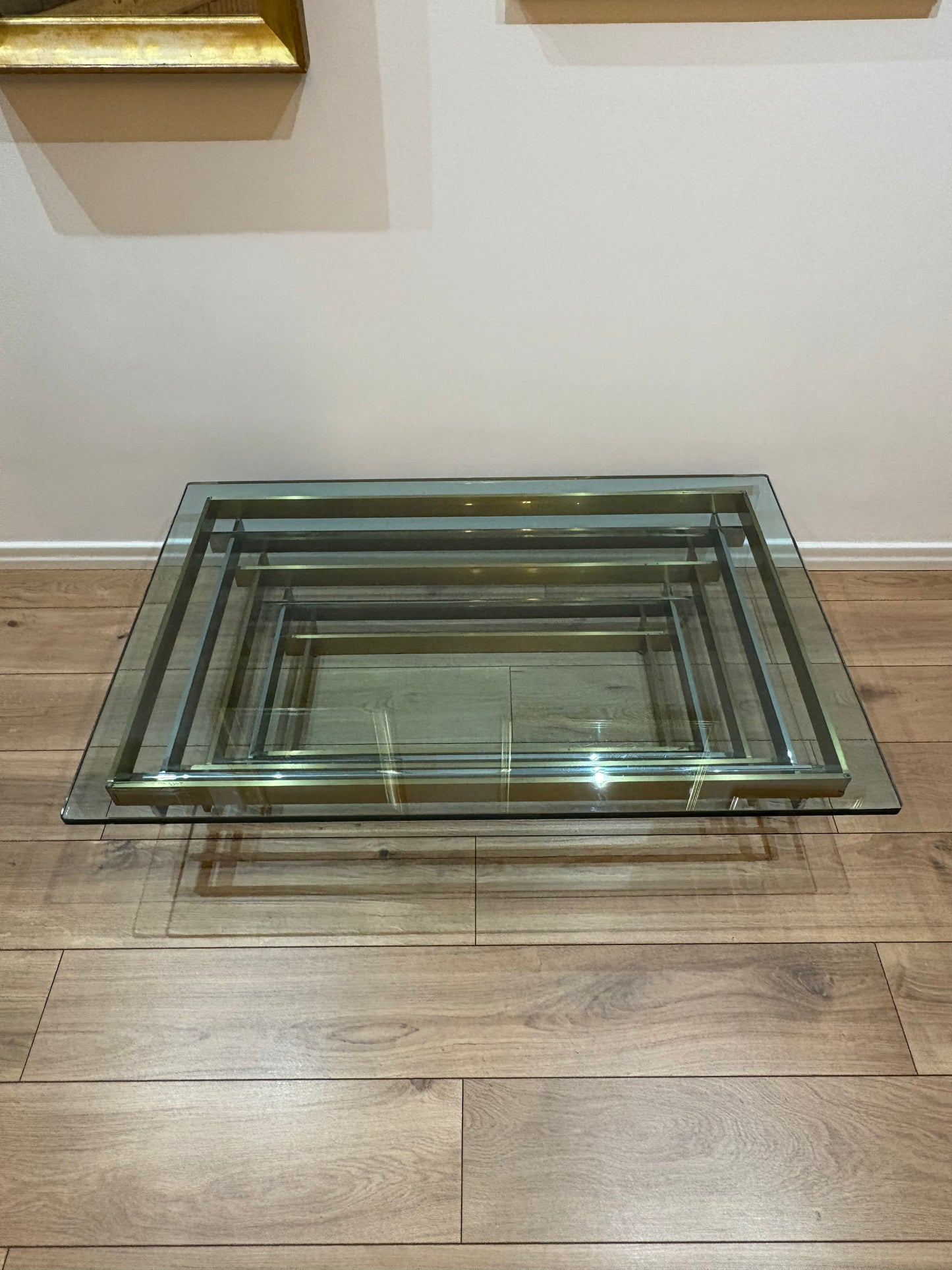 Willy Rizzo style vintage coffee table