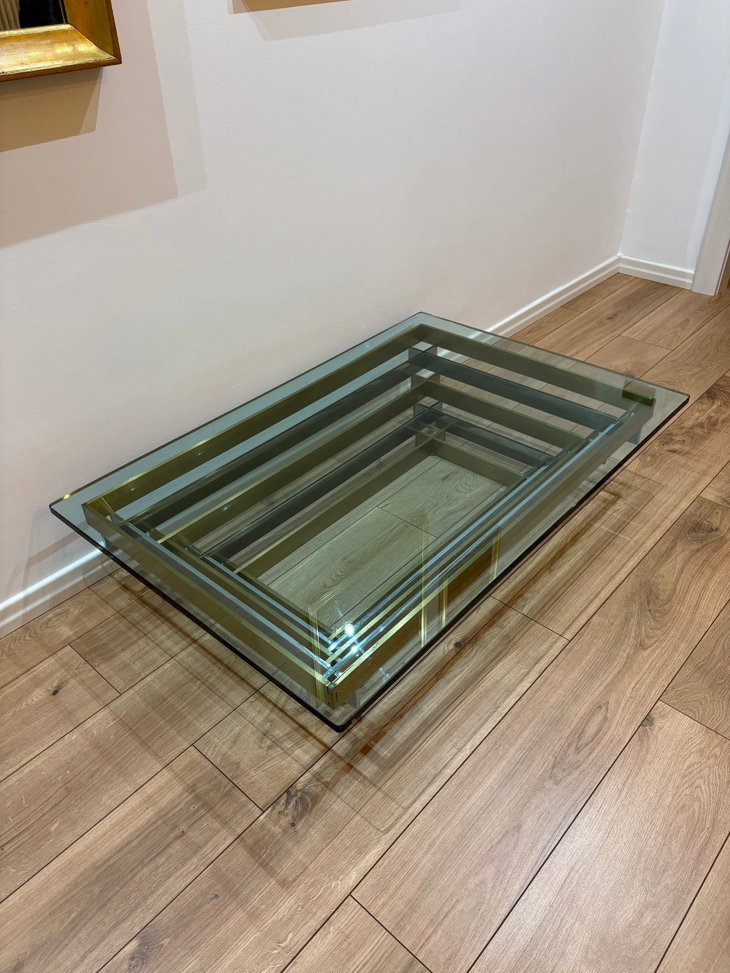 Willy Rizzo style vintage coffee table