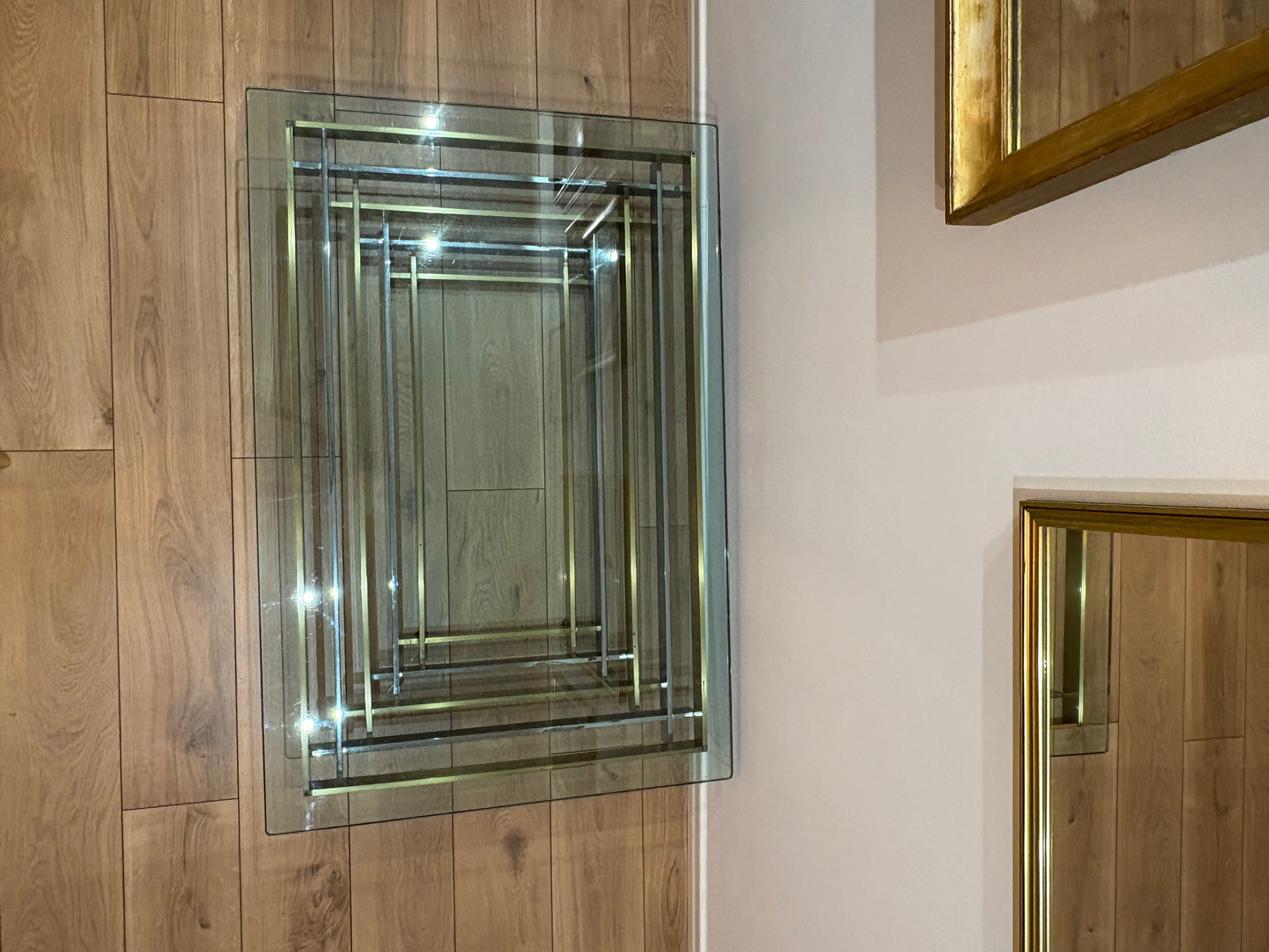 Willy Rizzo style vintage coffee table