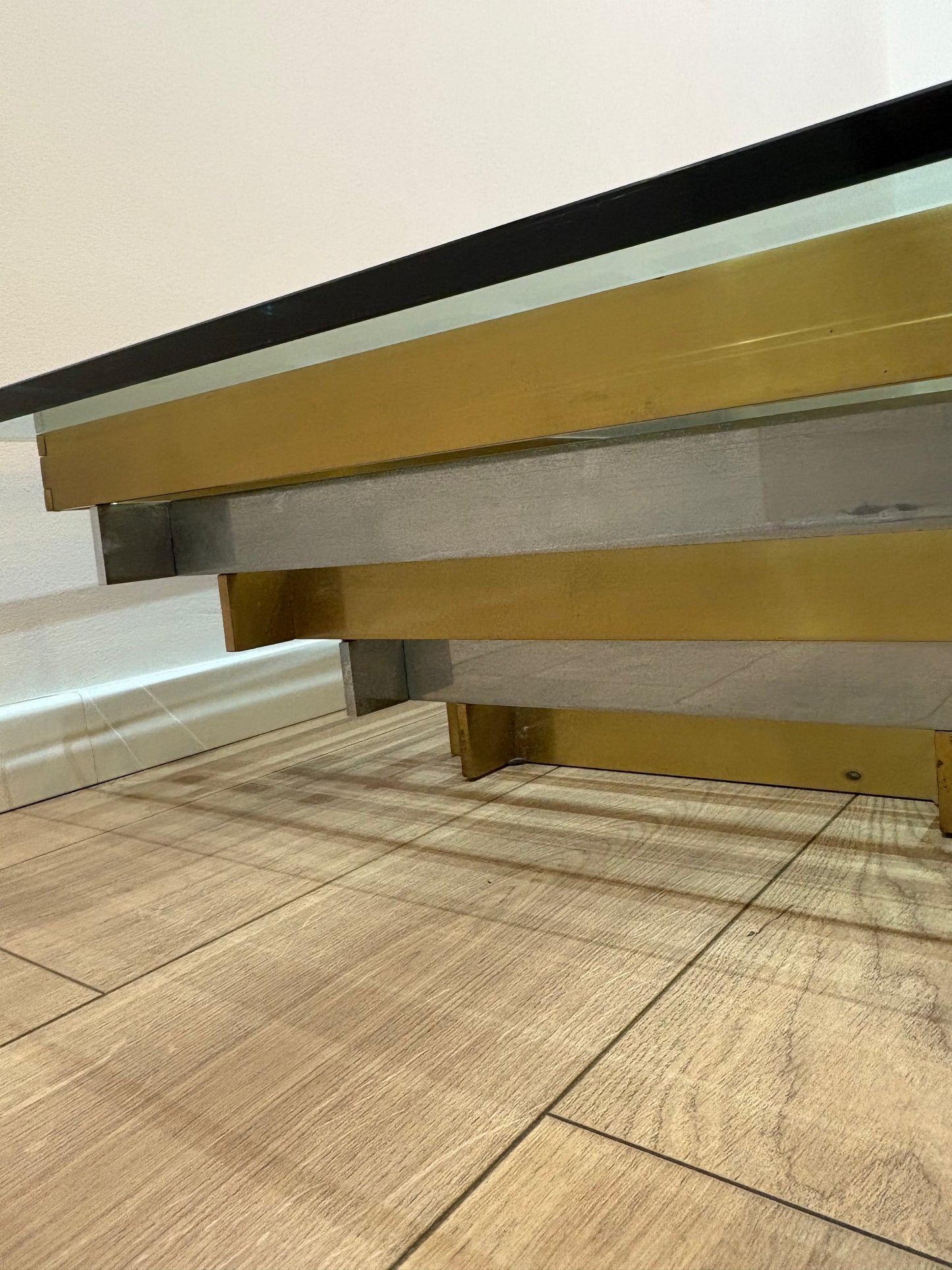 Willy Rizzo style vintage coffee table