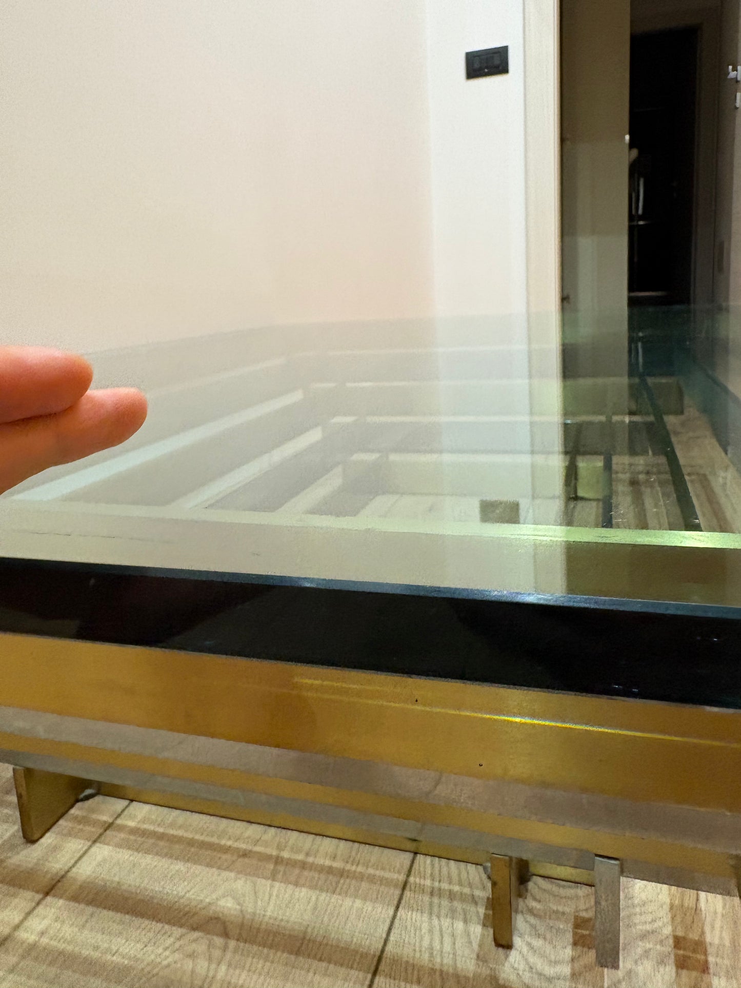 Willy Rizzo style vintage coffee table