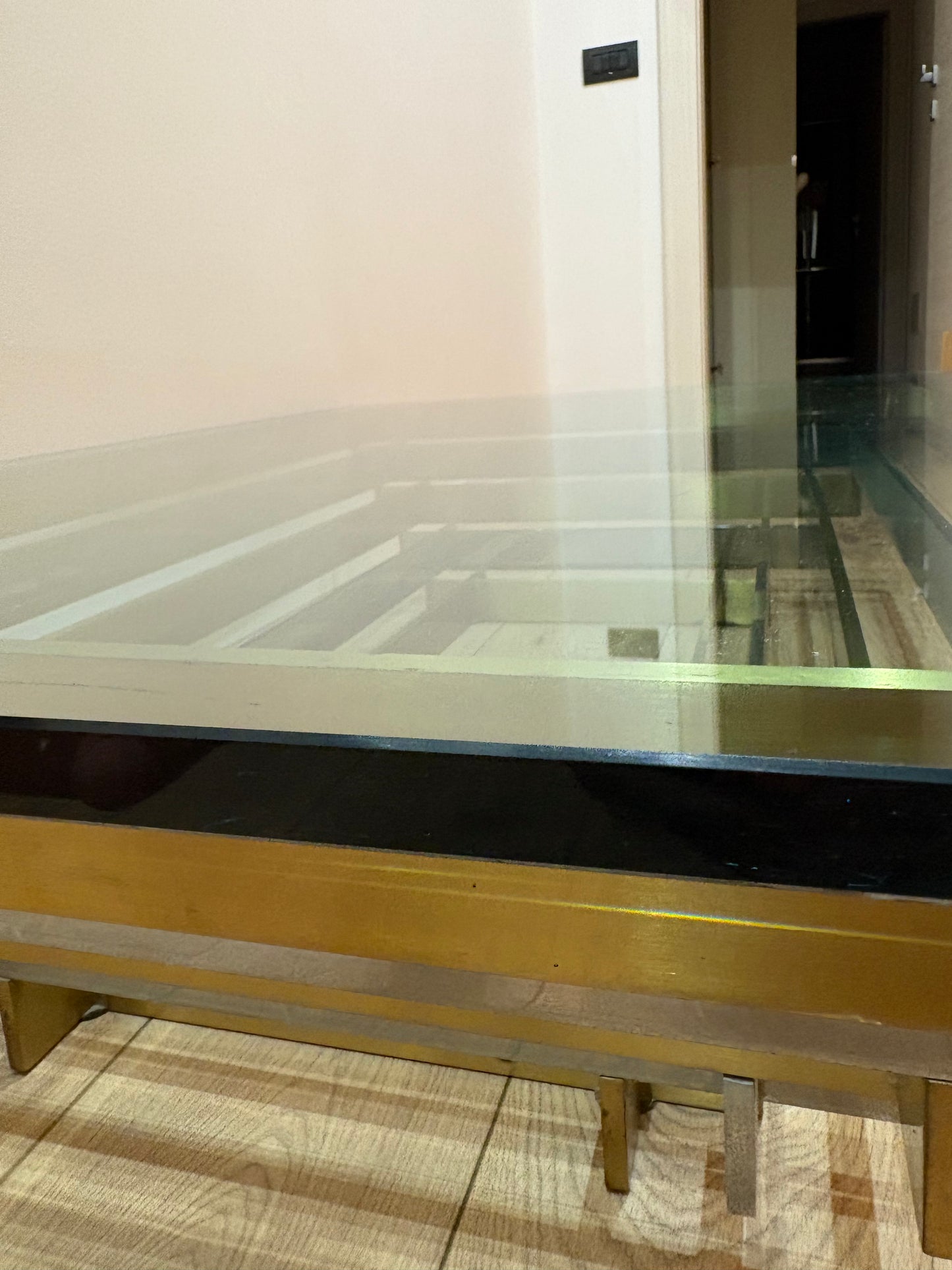 Willy Rizzo style vintage coffee table