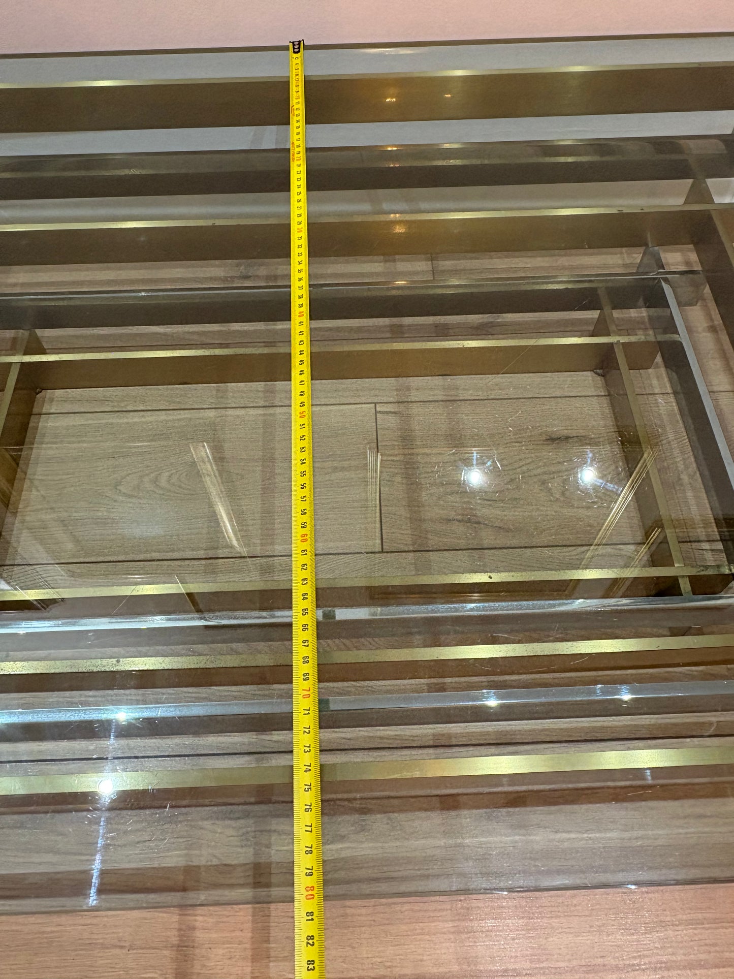 Willy Rizzo style vintage coffee table