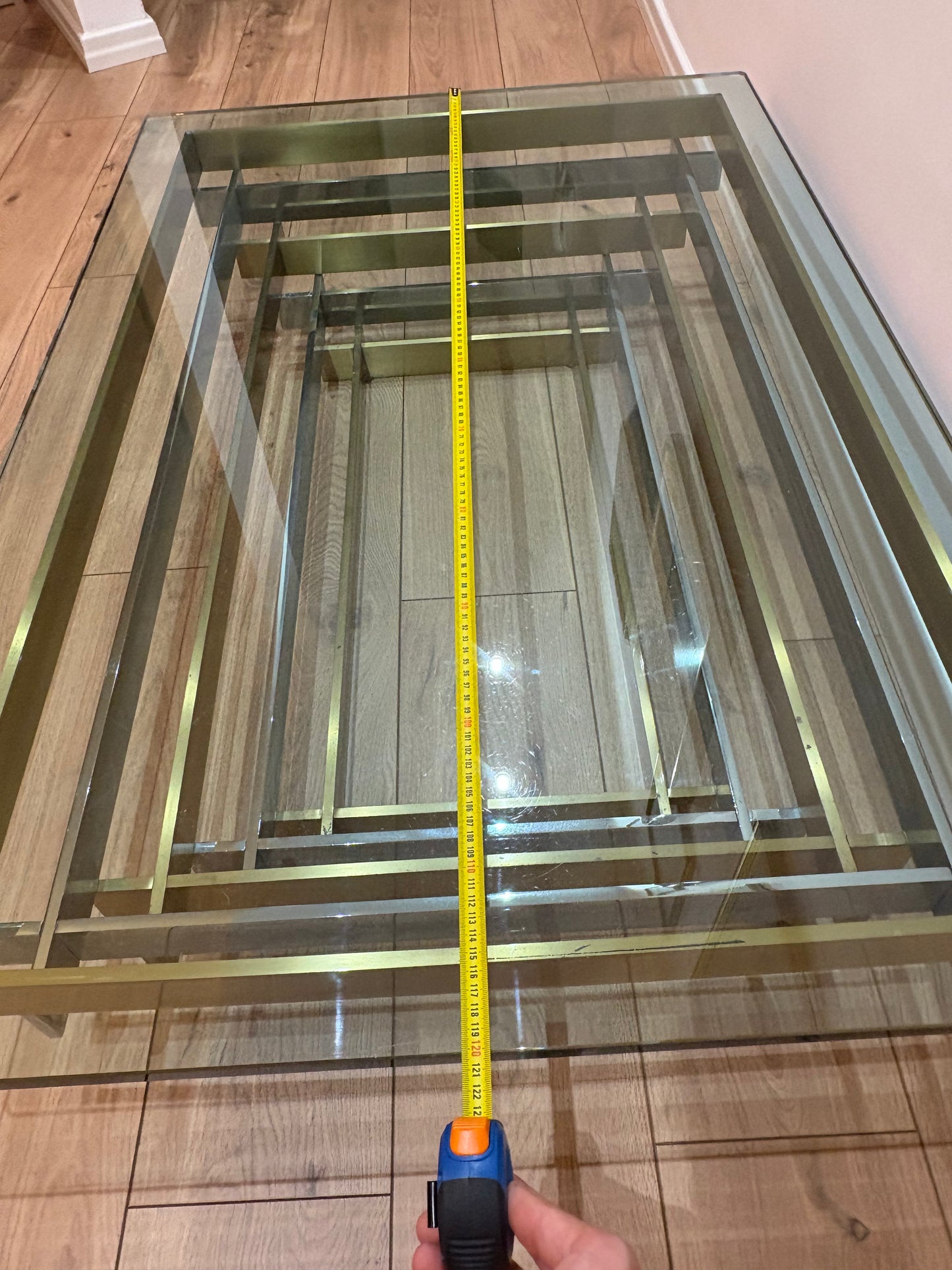 Willy Rizzo style vintage coffee table