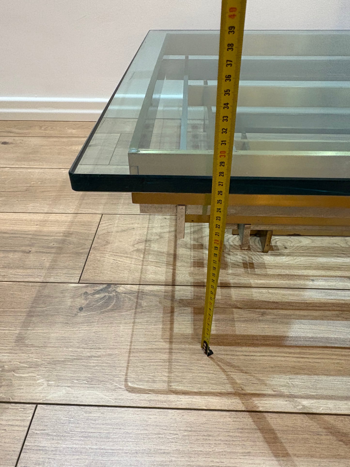 Willy Rizzo style vintage coffee table