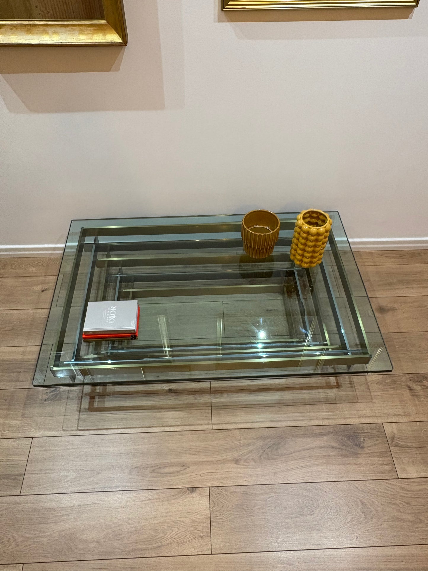 Willy Rizzo style vintage coffee table