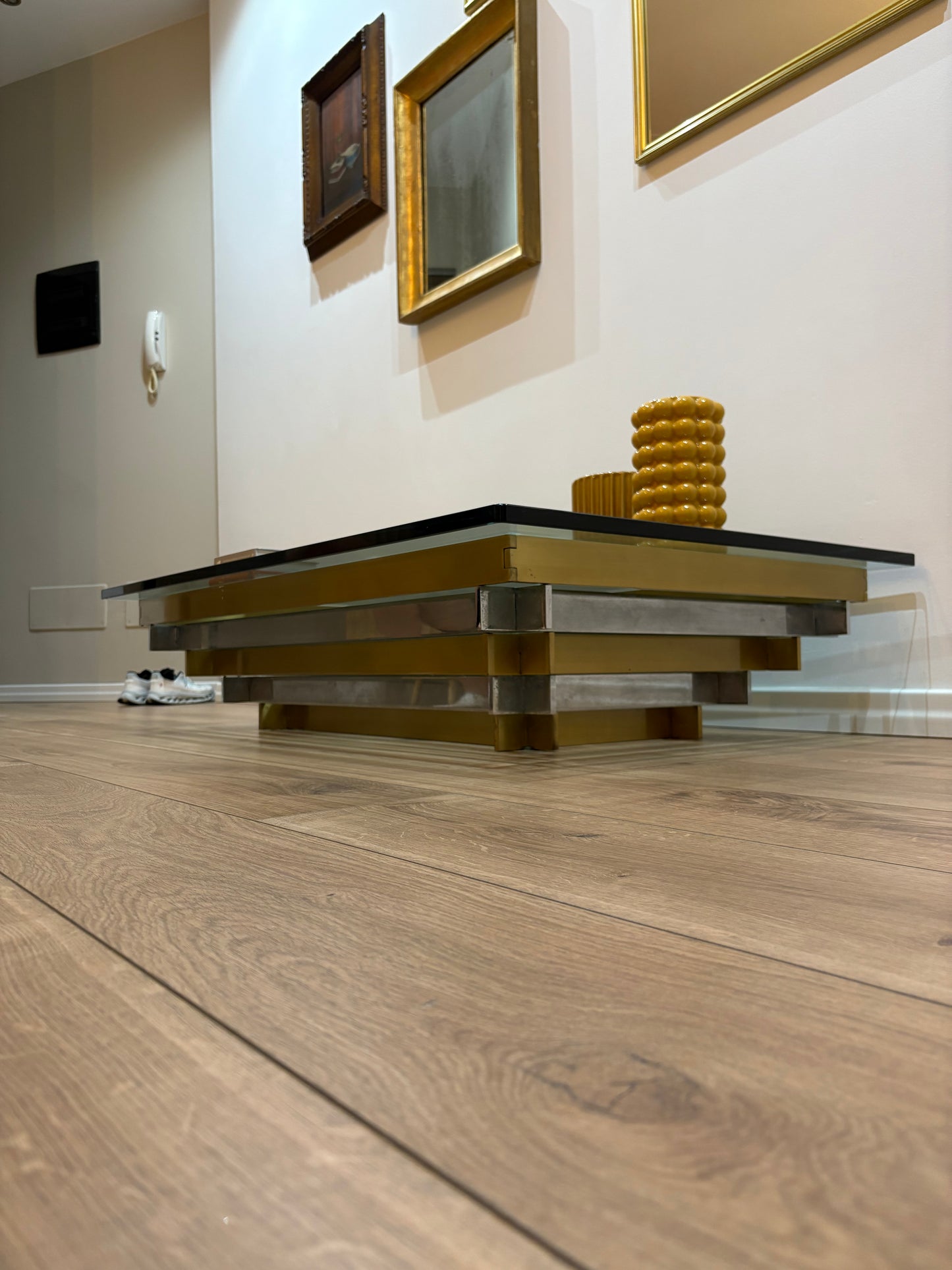 Willy Rizzo style vintage coffee table