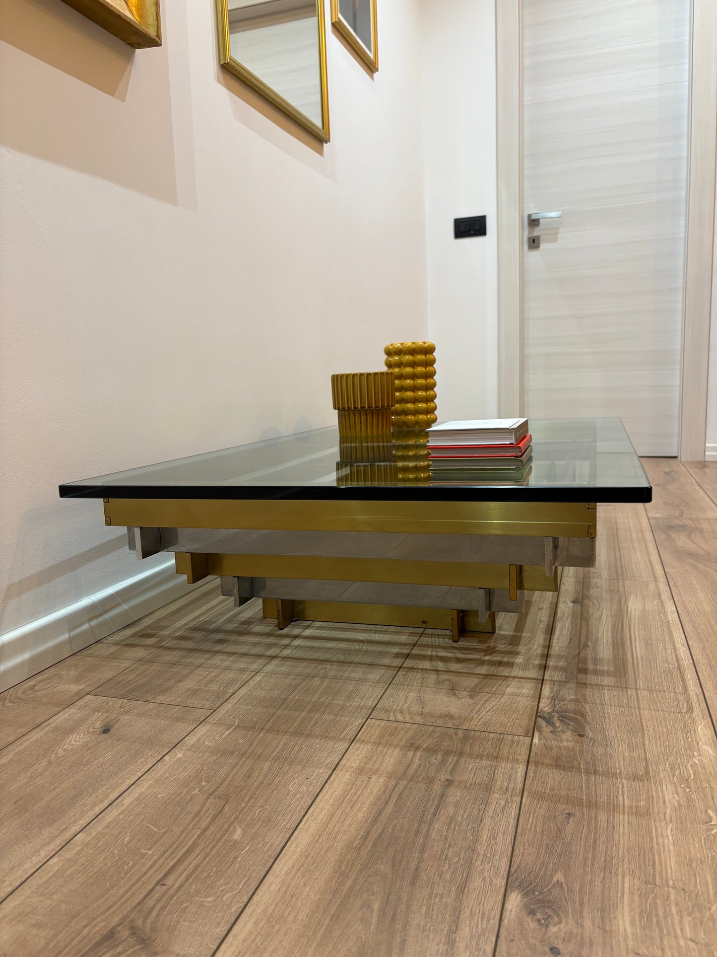 Willy Rizzo style vintage coffee table