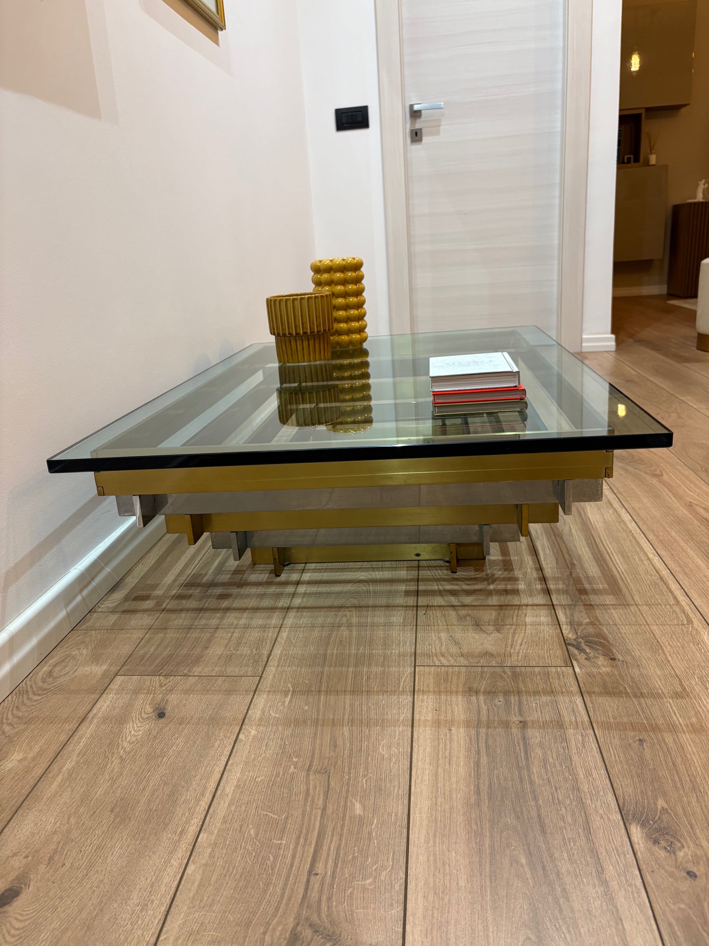 Willy Rizzo style vintage coffee table