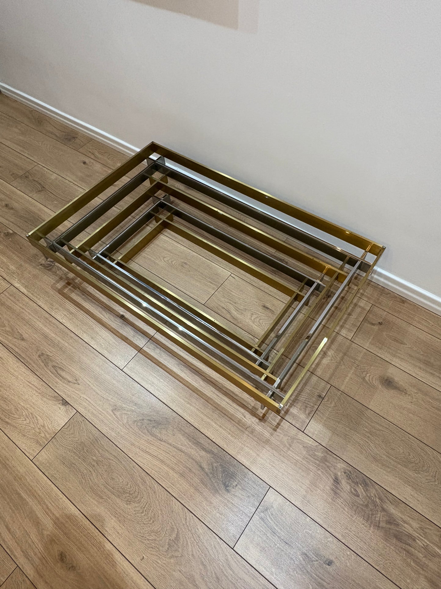 Willy Rizzo style vintage coffee table