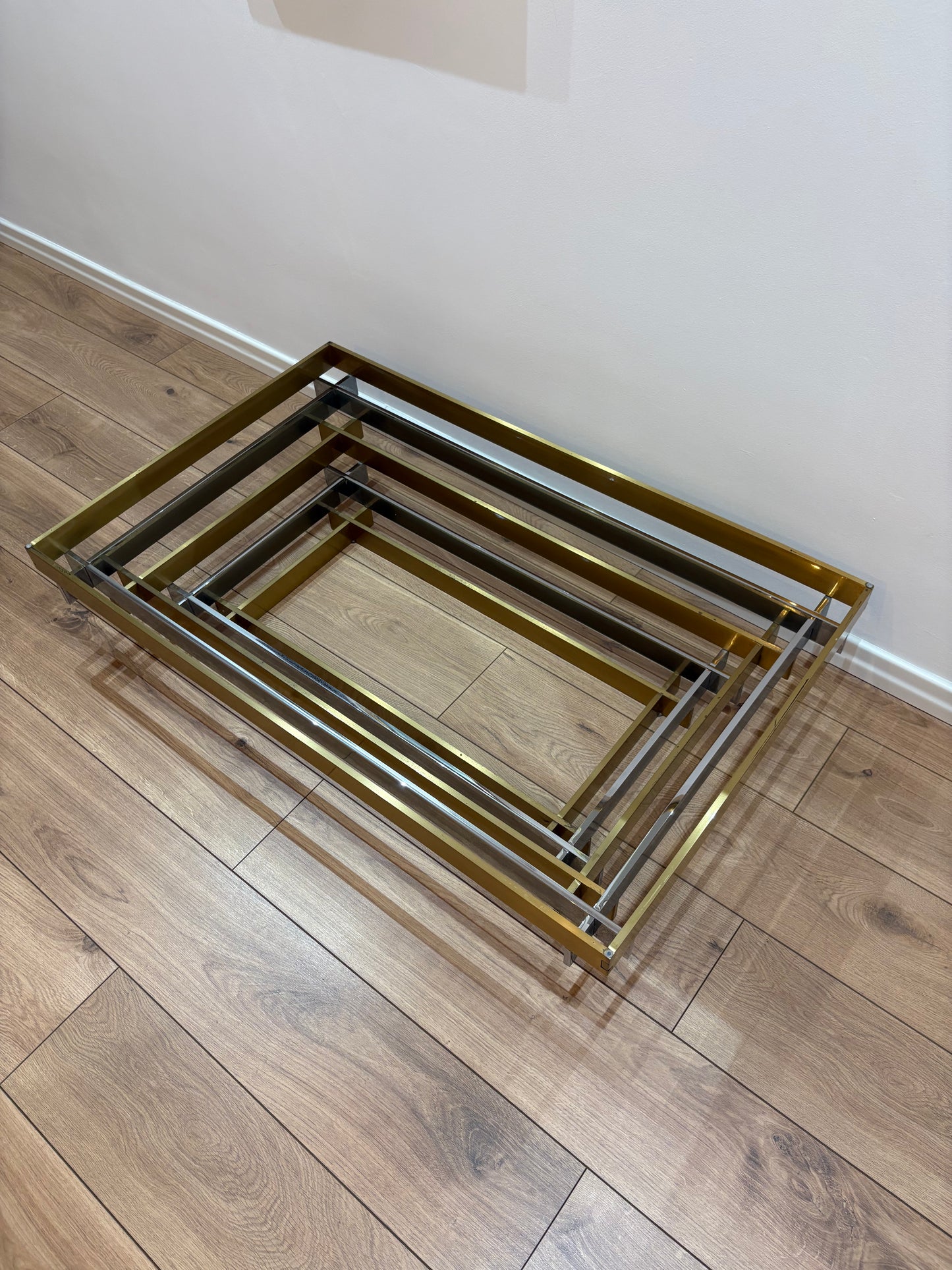 Willy Rizzo style vintage coffee table