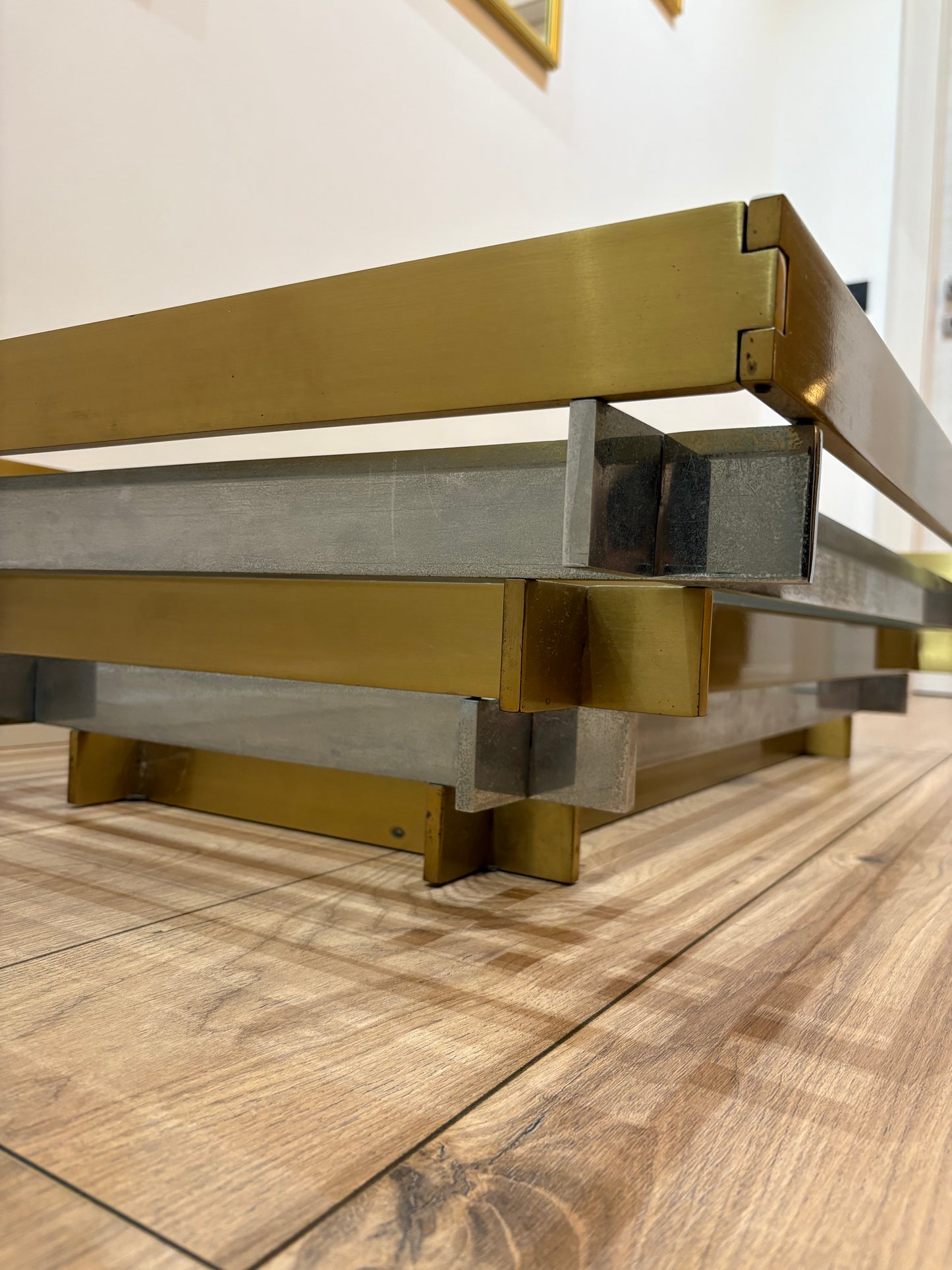 Willy Rizzo style vintage coffee table