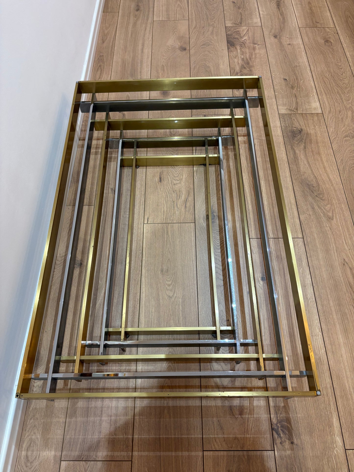 Willy Rizzo style vintage coffee table