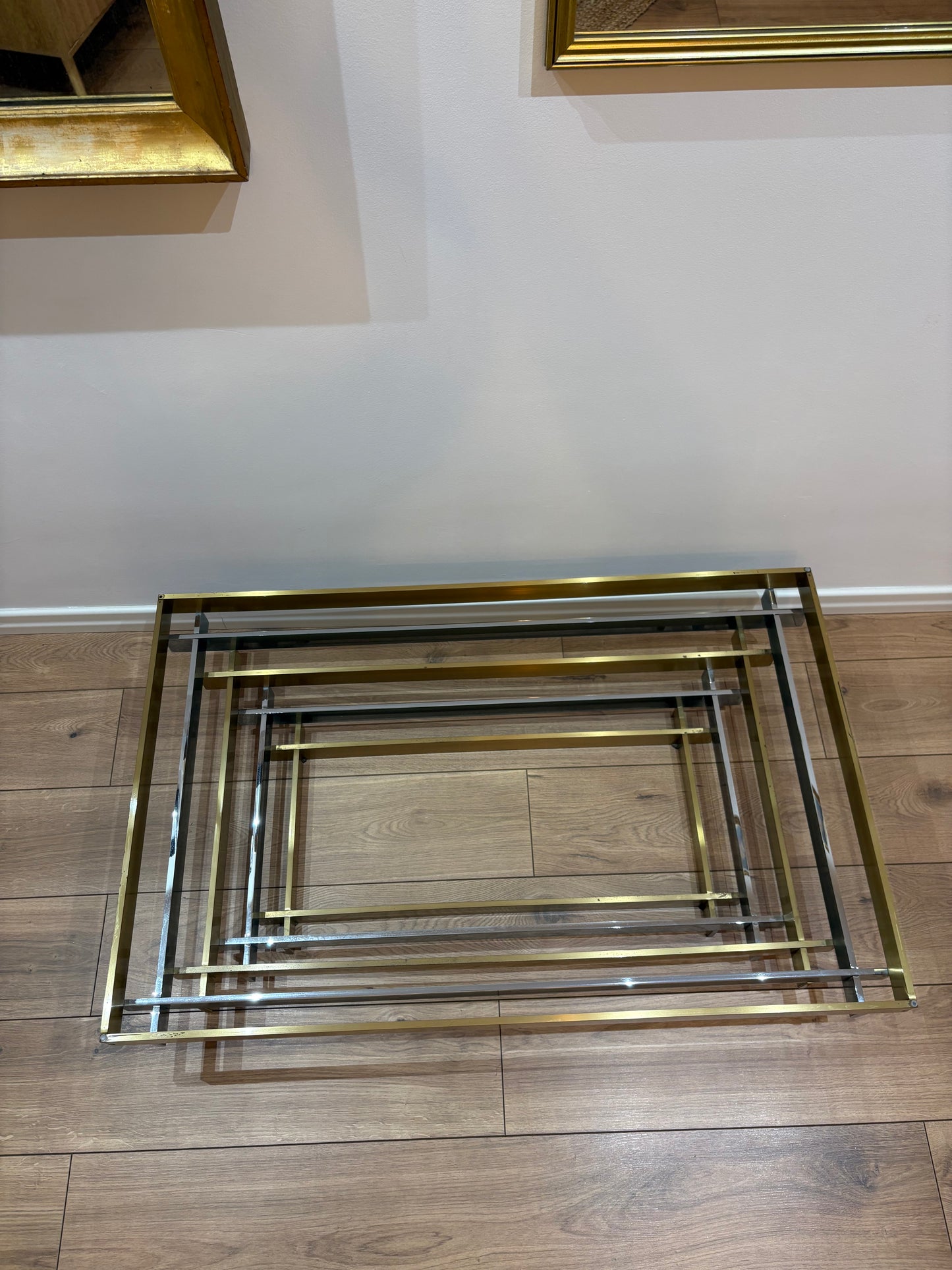 Willy Rizzo style vintage coffee table