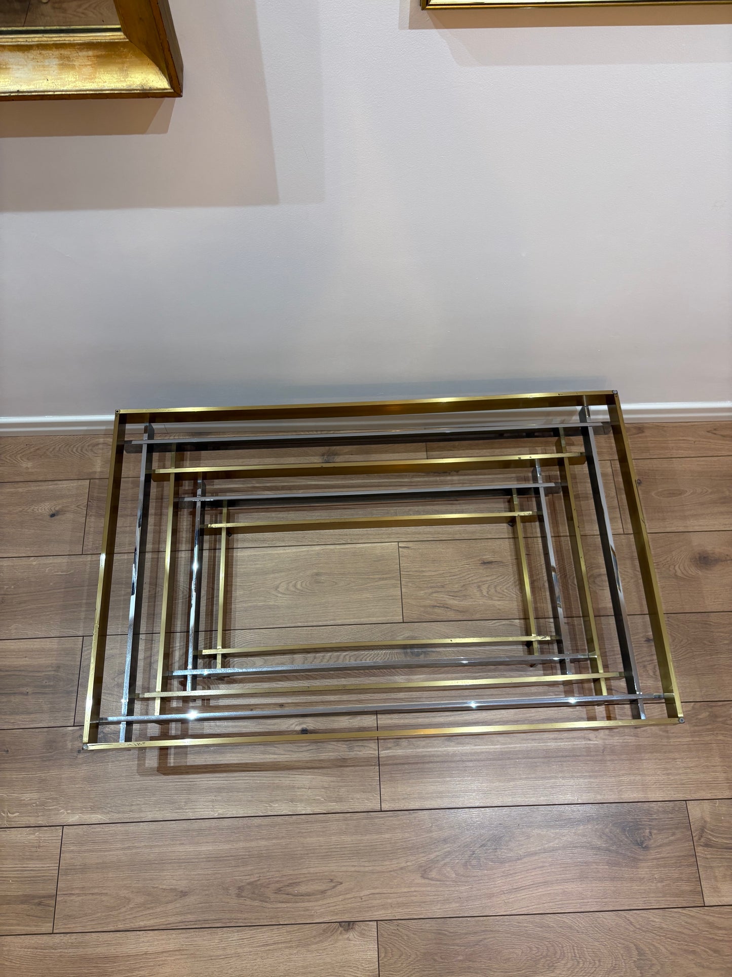 Willy Rizzo style vintage coffee table