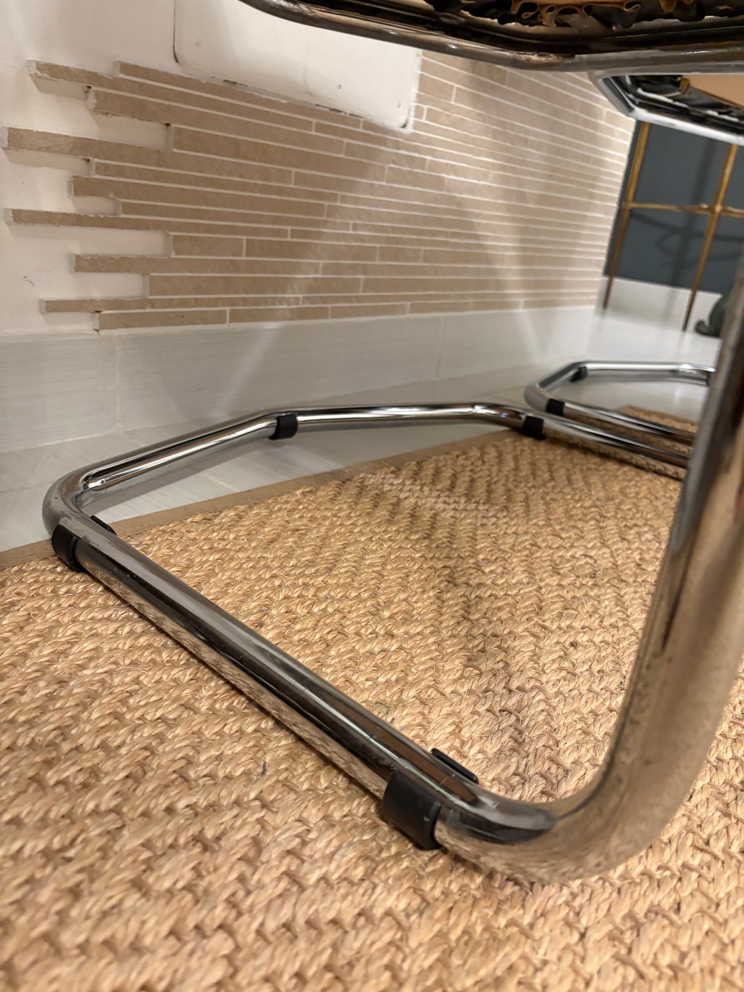 Giotto Stoppino space age leather chairs