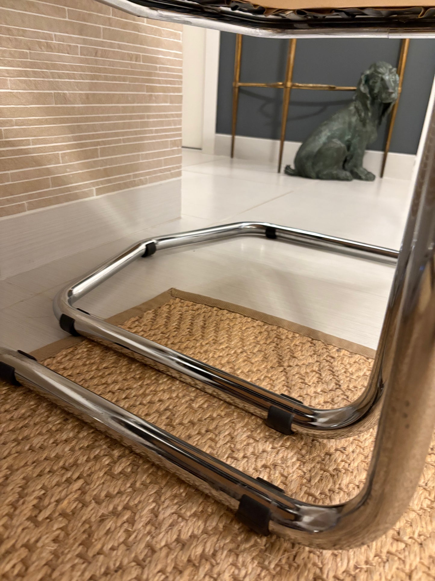 Giotto Stoppino space age leather chairs