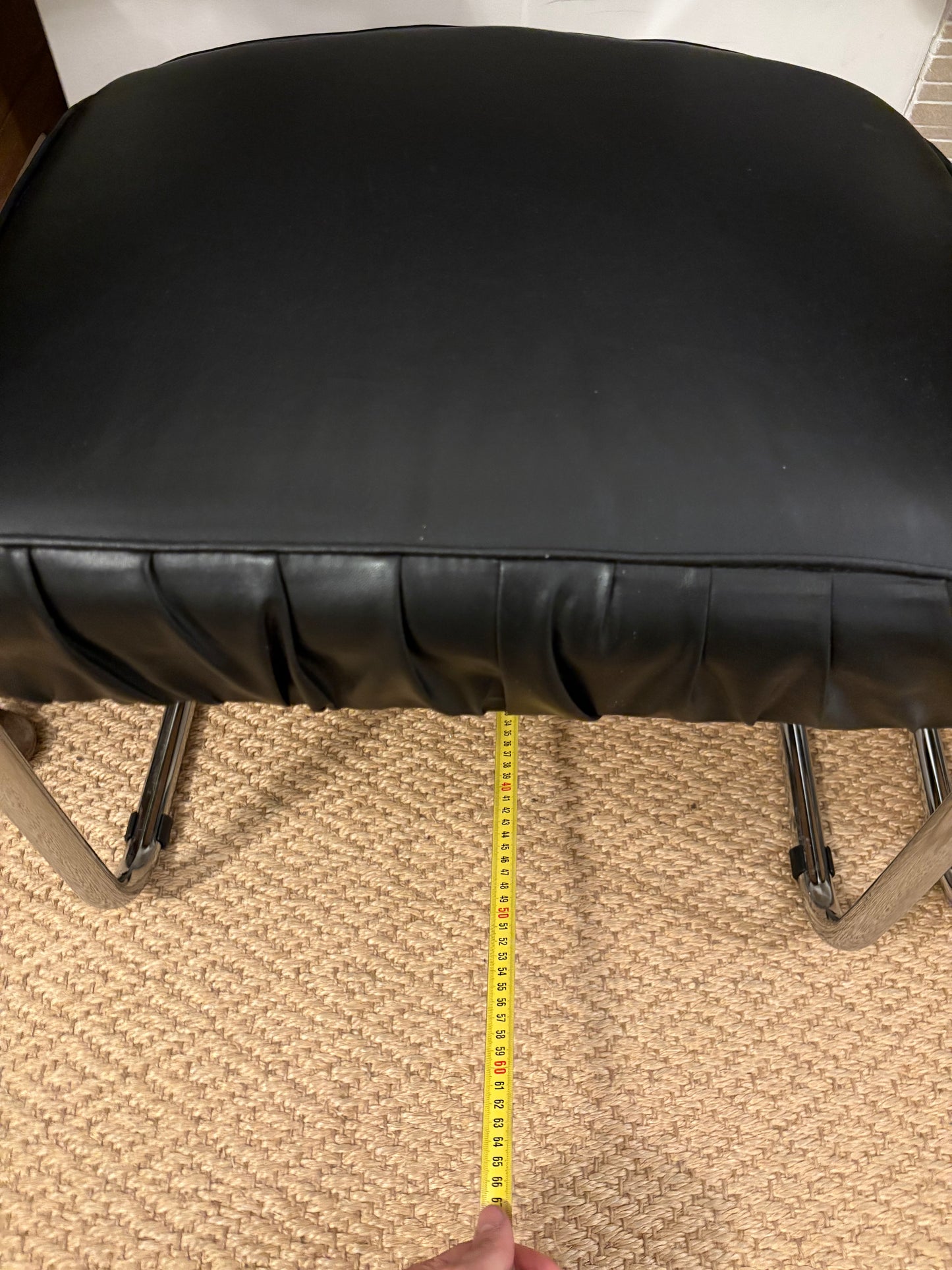 Giotto Stoppino space age leather chairs