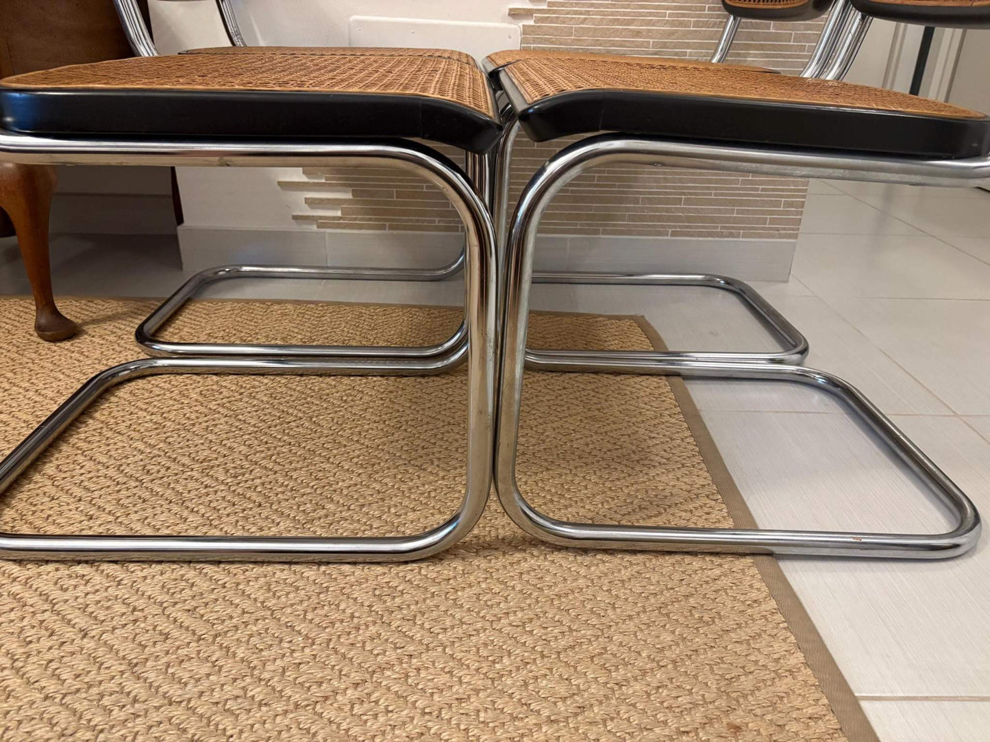 design Marcel Breuer thonet chairs vintage tubular steel frame mid century cesca style outdoor Italian style gift space age design art B32 image 4